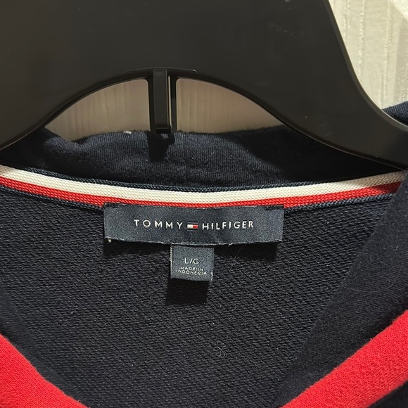 Tommy Hilfiger Navy and Red Sweatshirt Dress - Picture 5 of 8
